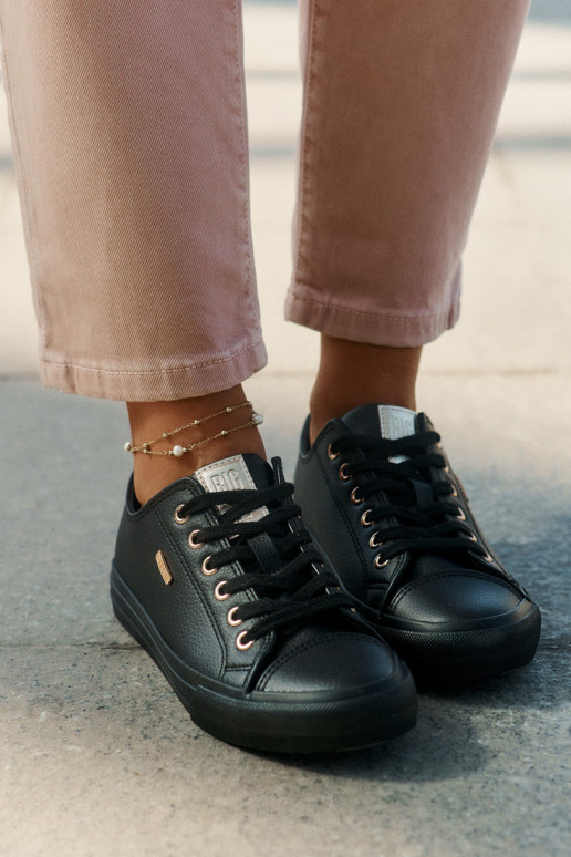 Women's Sneakers From Eco Leather Big Star RR274749 Black