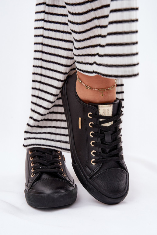 Women's Sneakers From Eco Leather Big Star RR274749 Black