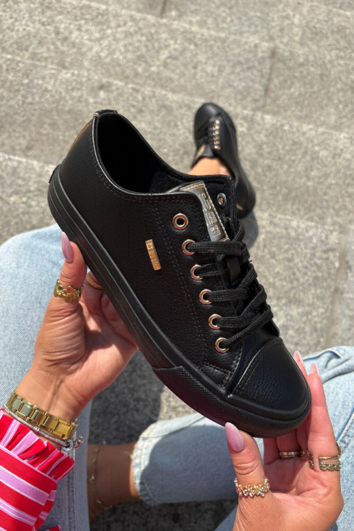 Women's Sneakers From Eco Leather Big Star RR274749 Black