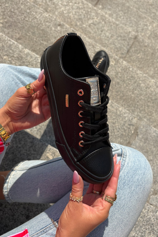 Women's Sneakers From Eco Leather Big Star RR274749 Black