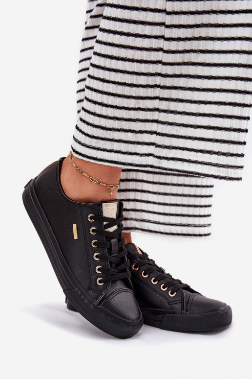 Women's Sneakers From Eco Leather Big Star RR274749 Black