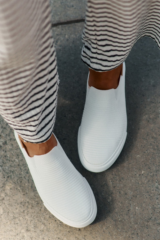 Trampki Damskie Slip-On Big Star RR274717 Białe