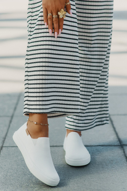 Trampki Damskie Slip-On Big Star RR274717 Białe