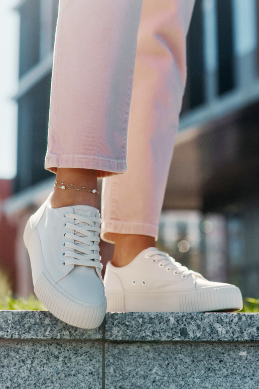 Women's Fabric Sneakers Big Star RR274407 Beige