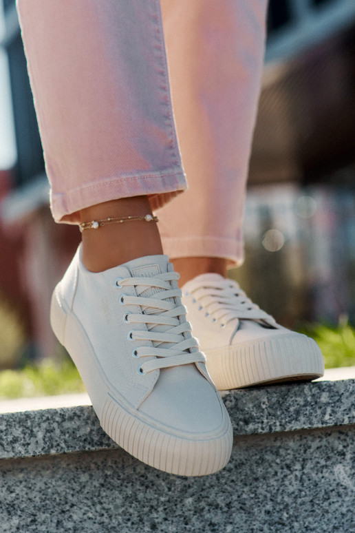 Women's Fabric Sneakers Big Star RR274407 Beige