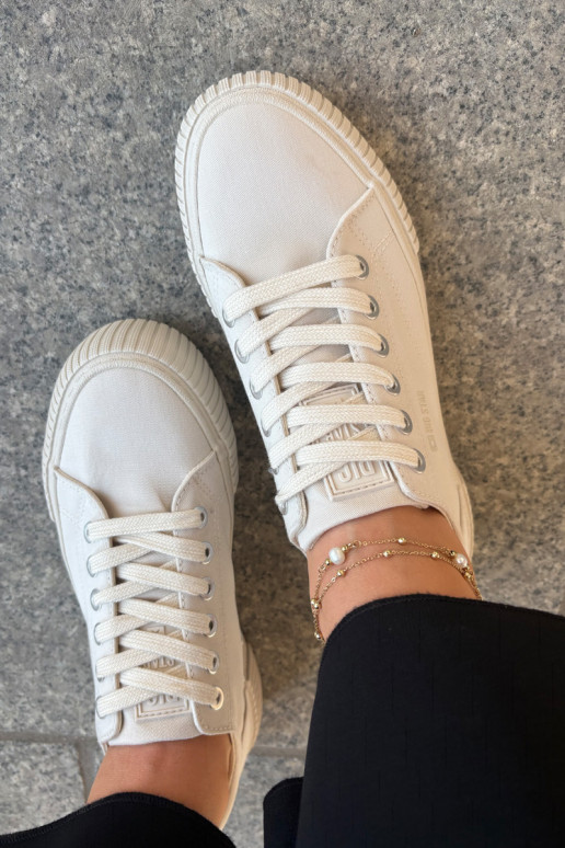 Women's Fabric Sneakers Big Star RR274407 Beige