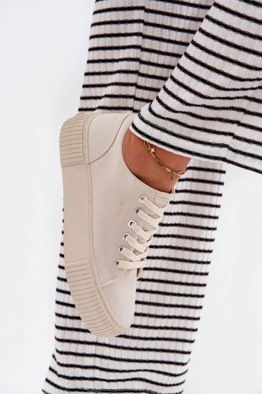 Women's Fabric Sneakers Big Star RR274407 Beige