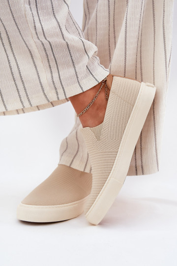 Women's Slip-On Sneakers Big Star RR274721 Beige