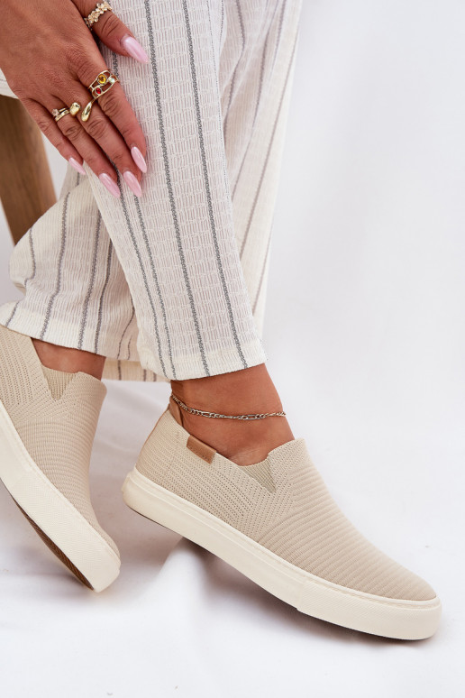 Women's Slip-On Sneakers Big Star RR274721 Beige