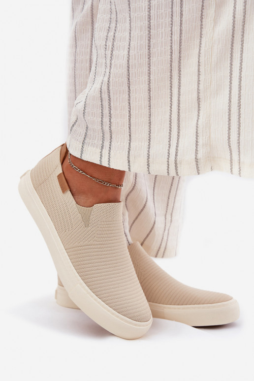 Women's Slip-On Sneakers Big Star RR274721 Beige