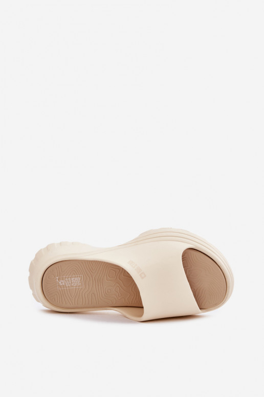 Ladies Foam Sandals Big Star RR274A579 Beige