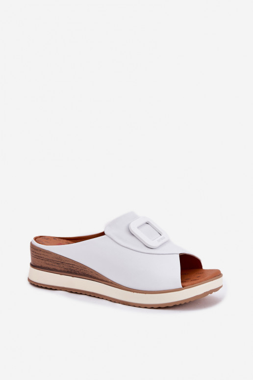 Ladies leather wedge sandals Artiker 56C2149 orange Ladies leather wedge sandals Artiker 56C2149 orange