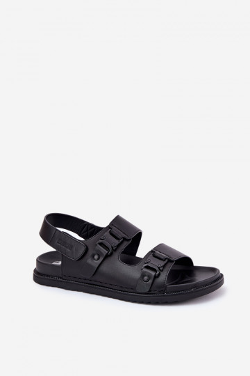 Men's Leather Sandals Big Star RR174086 Black