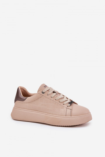 Women's Sneakers Made Of Eco Leather Big Star RR274259 Beige 2
