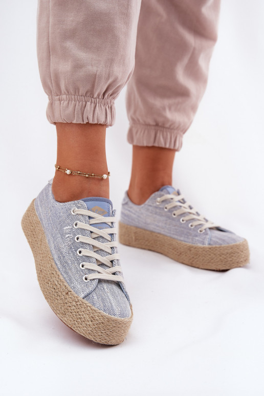 Womens Platform Sneakers With Weaving Lee Cooper LCW-25-02-3284 Light Beige Womens Platform Sneakers With Weaving Lee Cooper LCW-25-02-3284 Light Beige