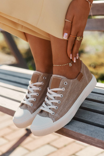 Women'S Fabric Sneakers Big Star RR274795 Beige