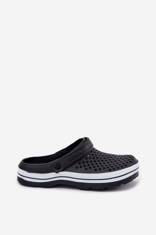Men's Foam Slippers Black Maravena