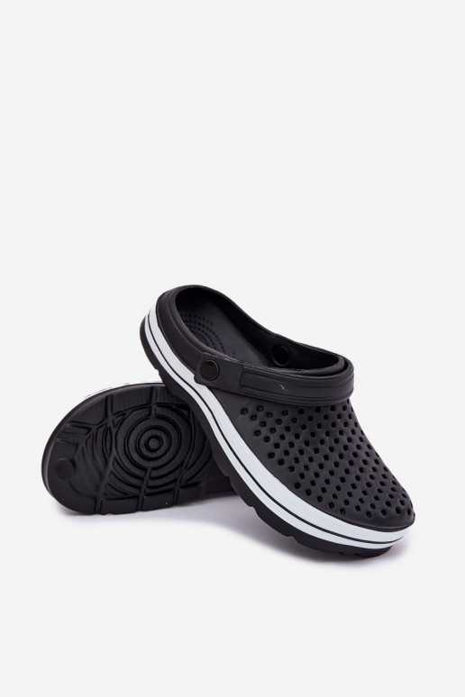 Men's Foam Slippers Black Maravena