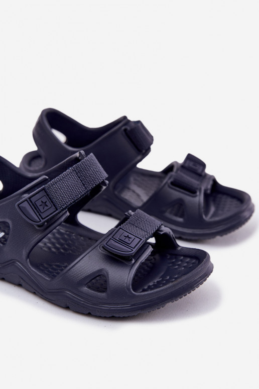 Foam Children Sandals Big Star RR374512 Navy Blue