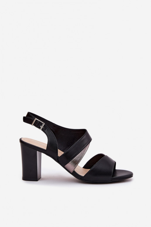 Women's Heeled Sandals Sergio Leone SK866 Black