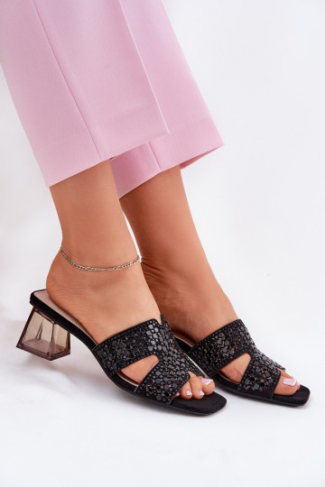 Women's Heeled Sandals Vinceza 62230 Black