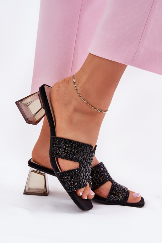 Women's Heeled Sandals Vinceza 62230 Black