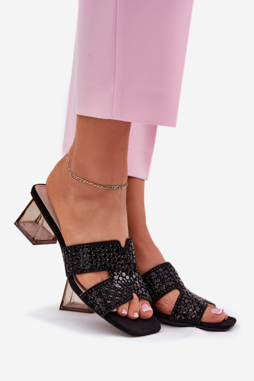 Women's Heeled Sandals Vinceza 62230 Black