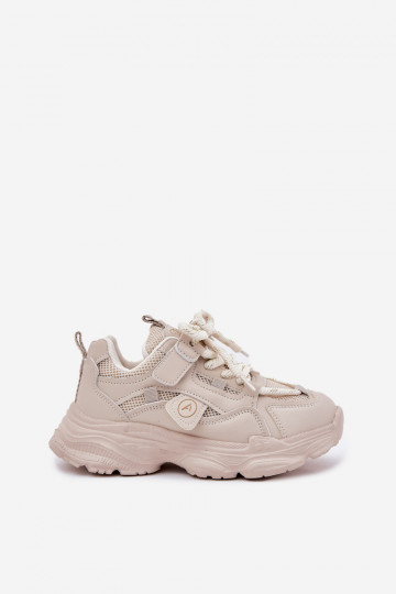 Children's Sneakers On Platform Beige Hanomess 2
