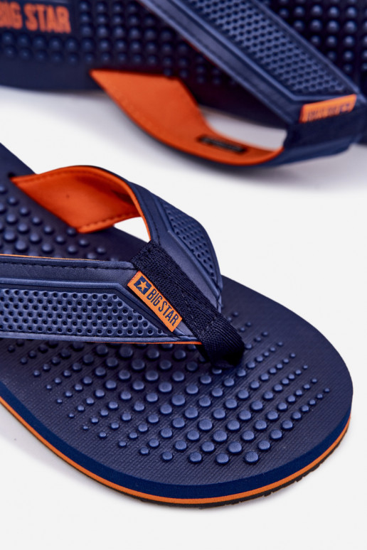 Men's Flip Flops Big Star RR174437 Navy Blue
