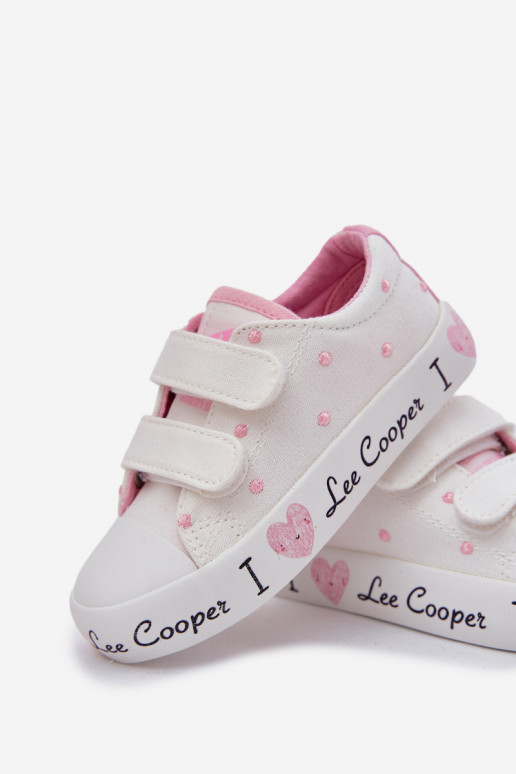 Girls Velcro Sneakers Lee Cooper LCW-25-02-3264K White