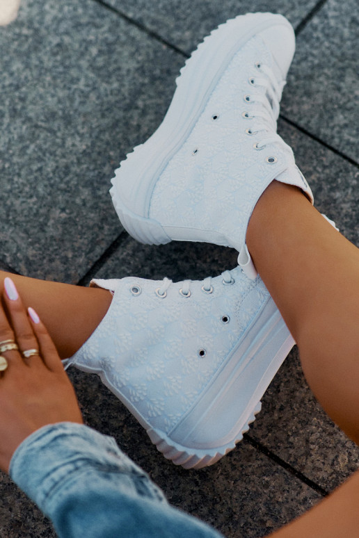 Wysokie Trampki Damskie Lee Cooper LCW-25-31-3461L Białe