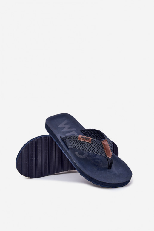 Men's flip-flops WRANGLER ZANE FLIPFLOP MEN LOW 20251044.24H navy