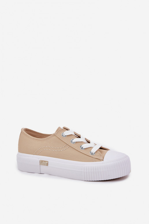 Women's Platform Sneakers Beige LEE ISLA C WOMEN LOW 50251001 Women's Platform Sneakers Beige LEE ISLA C WOMEN LOW 50251001