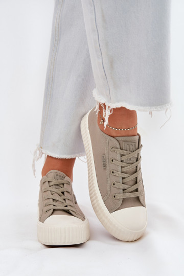 Women's Fabric Sneakers On Platform Big Star RR274779 Gray 2