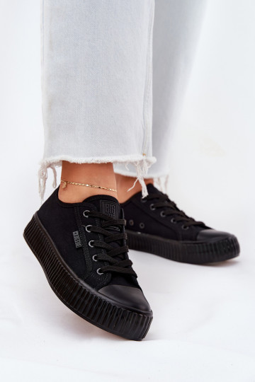 Women Fabric Sneakers On Platform Big Star RR274775 Black