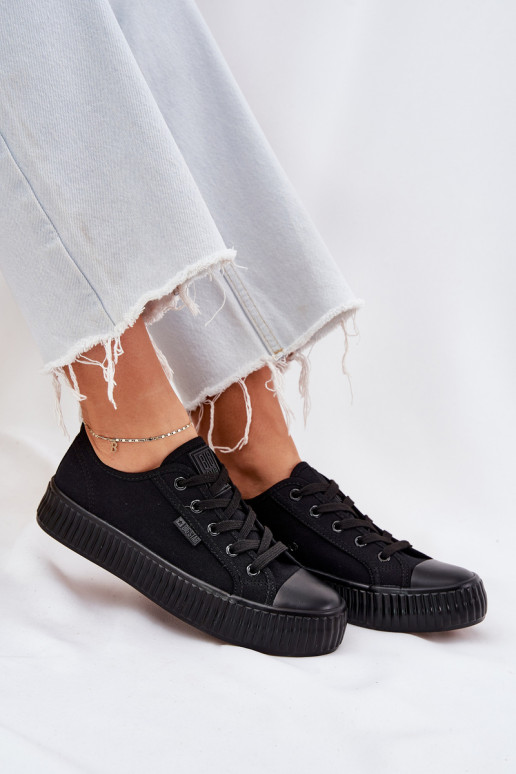 Women Fabric Sneakers On Platform Big Star RR274775 Black