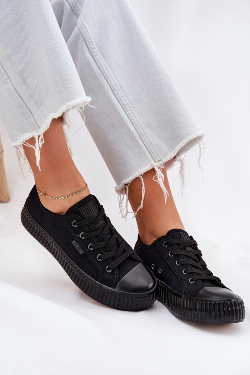 Women Fabric Sneakers On Platform Big Star RR274775 Black