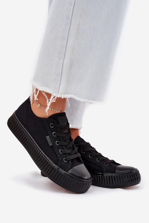 Women Fabric Sneakers On Platform Big Star RR274775 Black