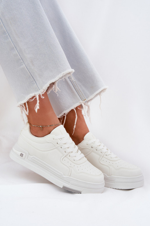 Niskie Sneakersy Damskie Big Star RR274A310 HI-POLY SYSTEM Białe