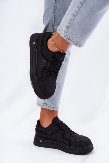 Niskie Sneakersy Damskie Big Star RR274A311 HI-POLY SYSTEM Czarne