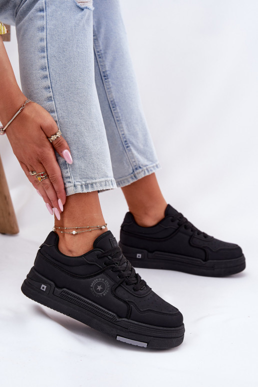 Low Women's Sneakers Big Star RR274A311 HI-POLY SYSTEM Black