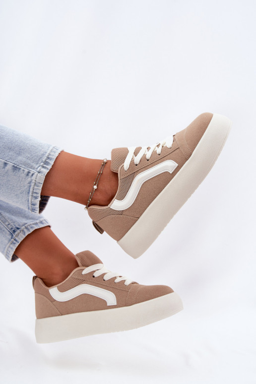 Women's Platform Sneakers Khaki Tellnira