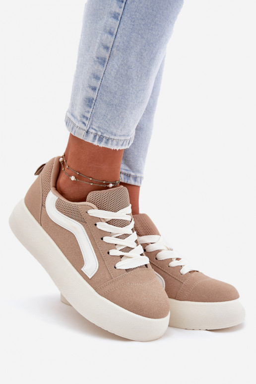 Women's Platform Sneakers Khaki Tellnira