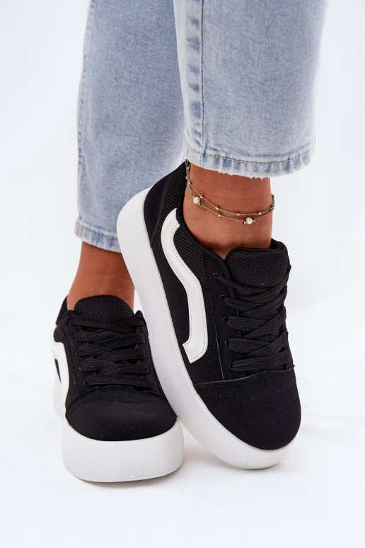 Women's Platform Sneakers Black Tellnira
