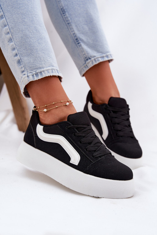 Women's Platform Sneakers Black Tellnira
