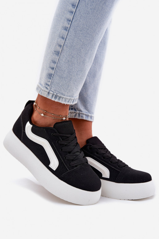 Women's Platform Sneakers Black Tellnira
