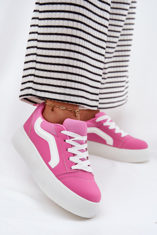 Womens Platform Sneakers Fuchsia Tellnira