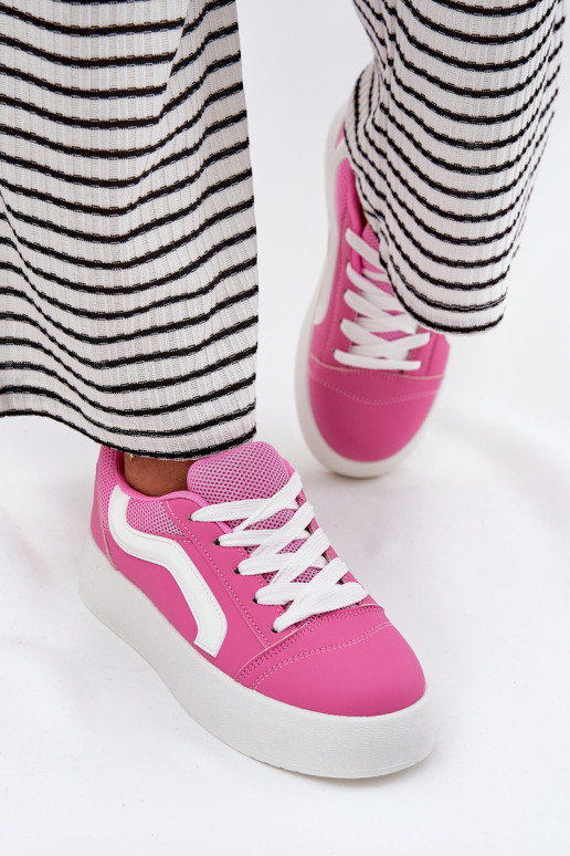 Womens Platform Sneakers Fuchsia Tellnira