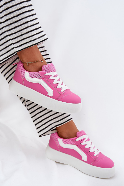 Womens Platform Sneakers Fuchsia Tellnira