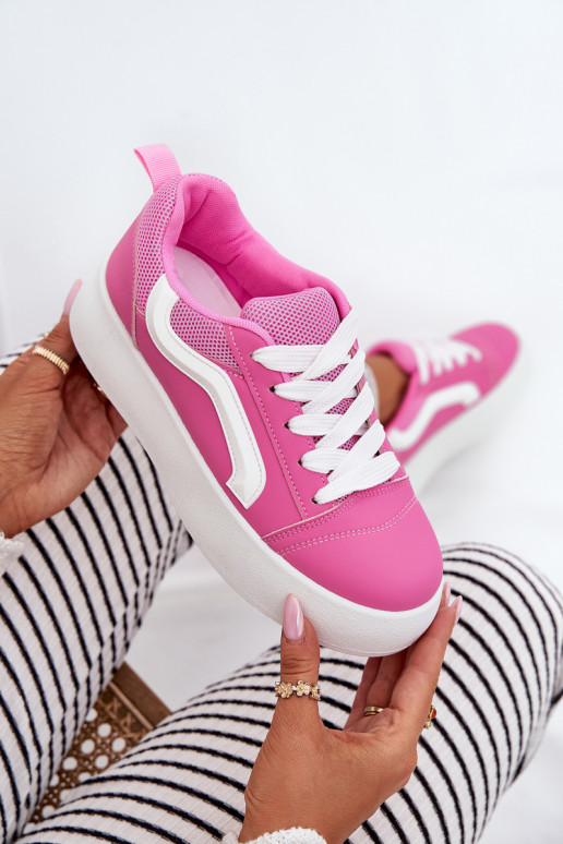 Womens Platform Sneakers Fuchsia Tellnira